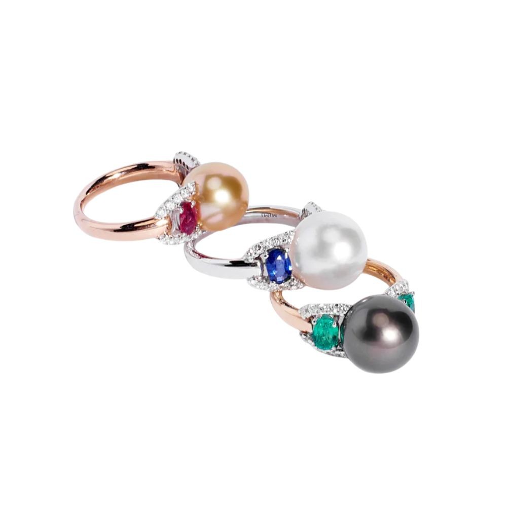 Anello Perle South Sea