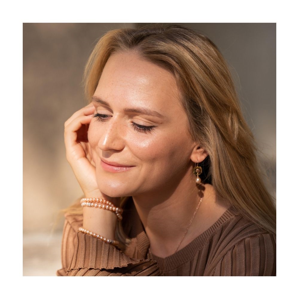 Bracciale Perle Rosa