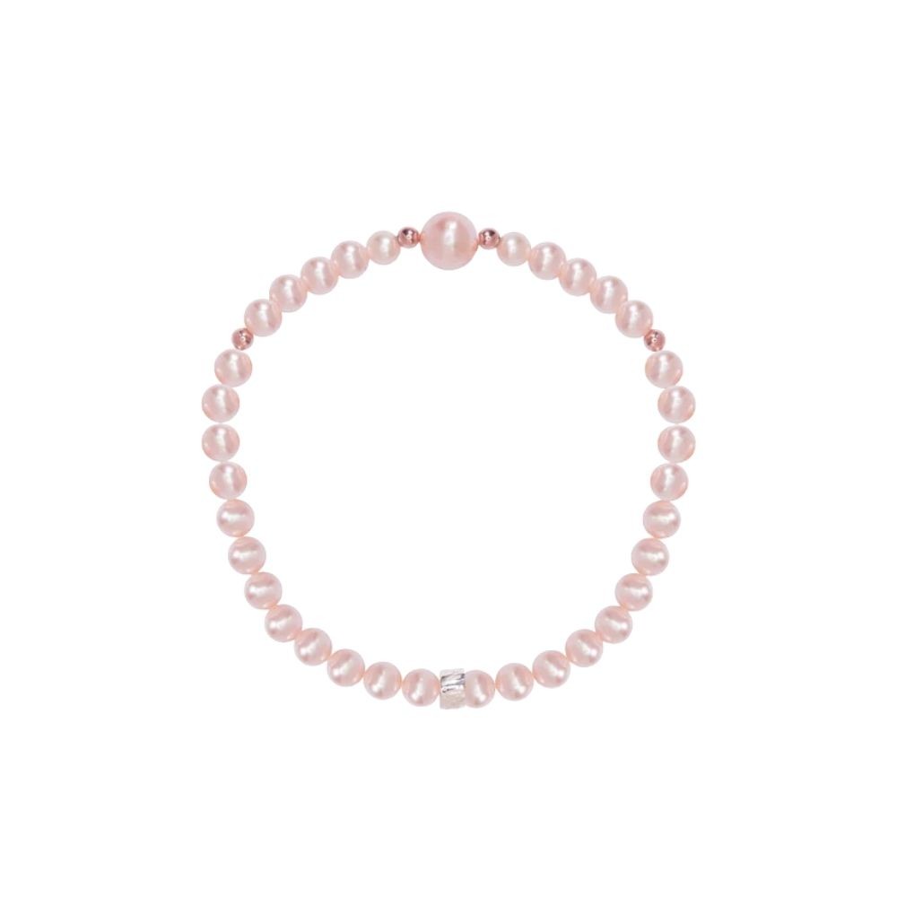 Bracciale Elastica Perle Viola