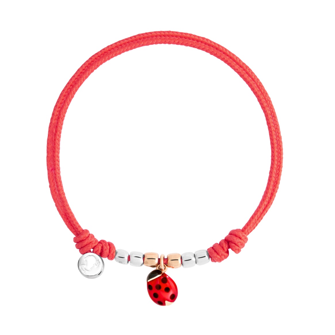 Bracciale Cordino Mini Coccinella