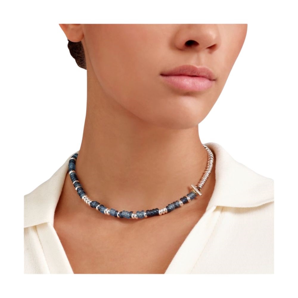 Bracciale Rondelle Blu