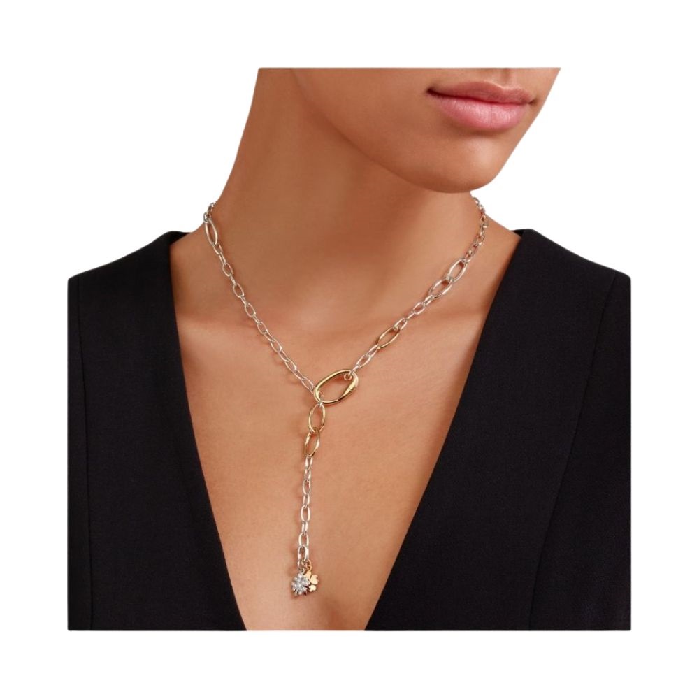 Collana Argento E Argento Dorato