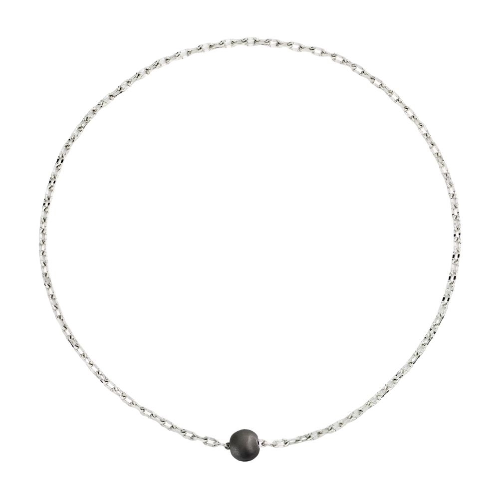 Collana Pepita Argento E Titanio
