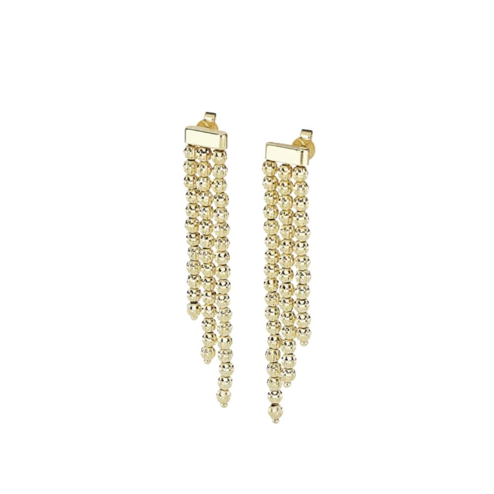 Orecchini  In Argento Dorato Crystal