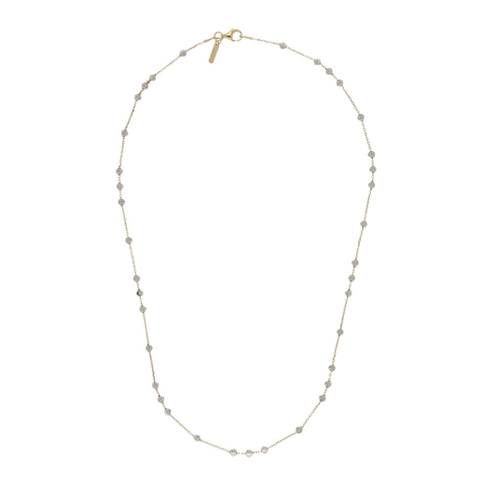 Collana Argento Dorato Station Moon