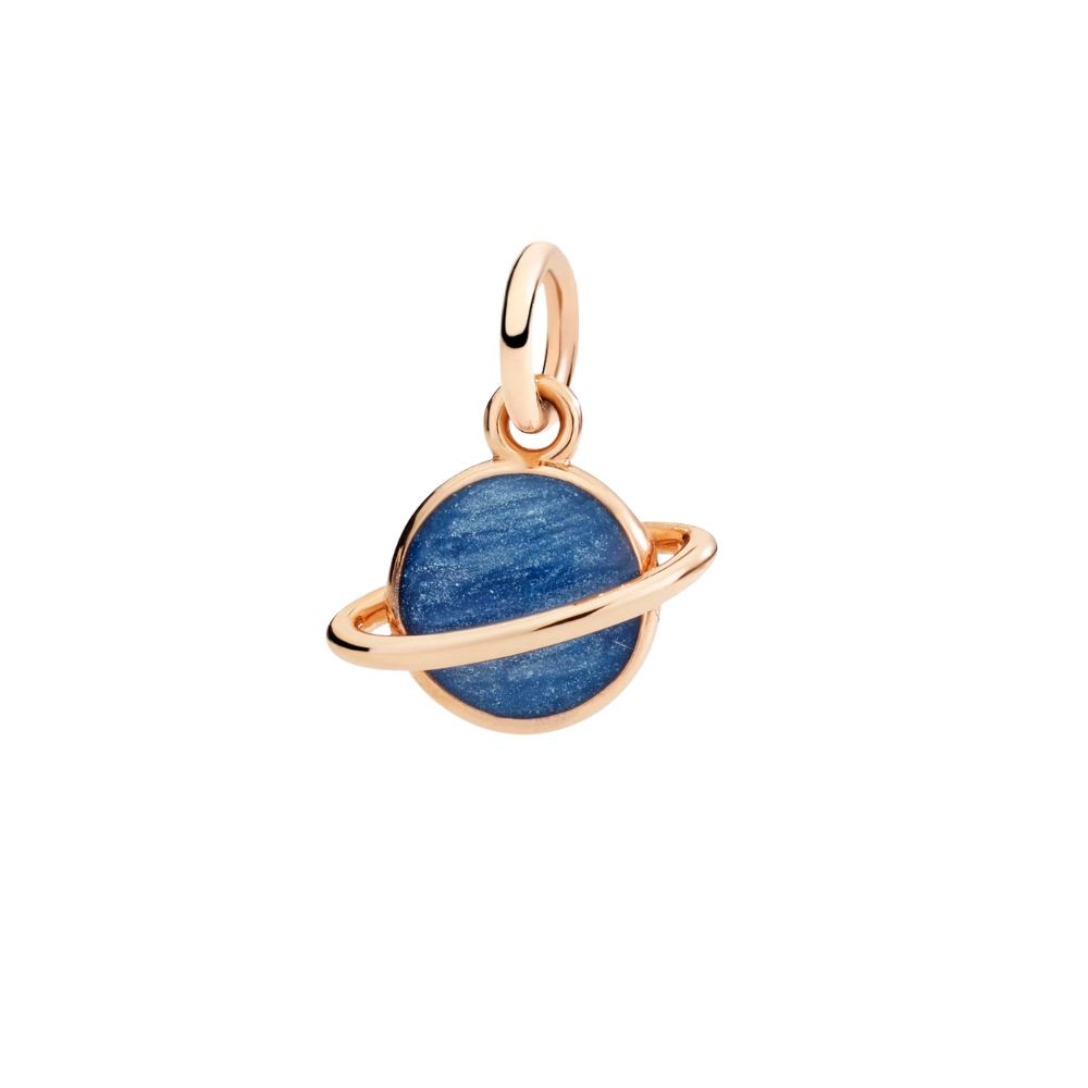 Ciondolo Pianeta Smalto Blu