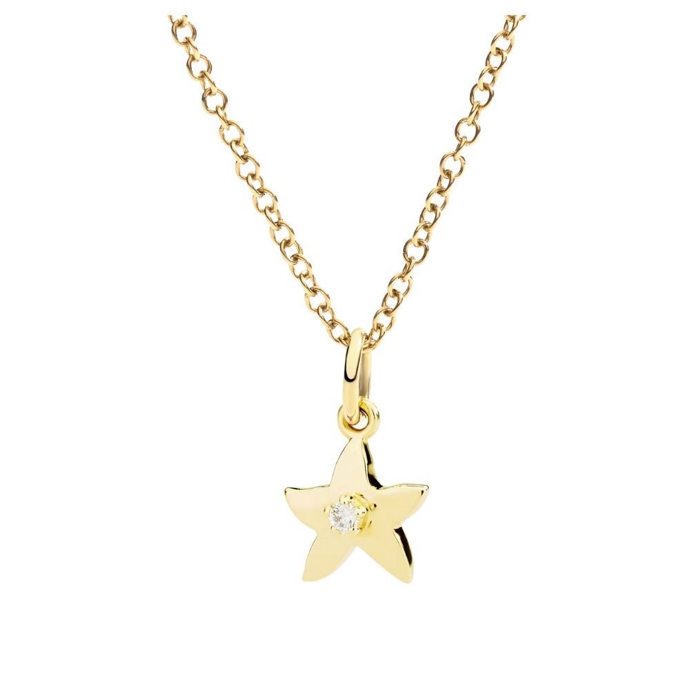 Ciondolo Stellina Con Diamante