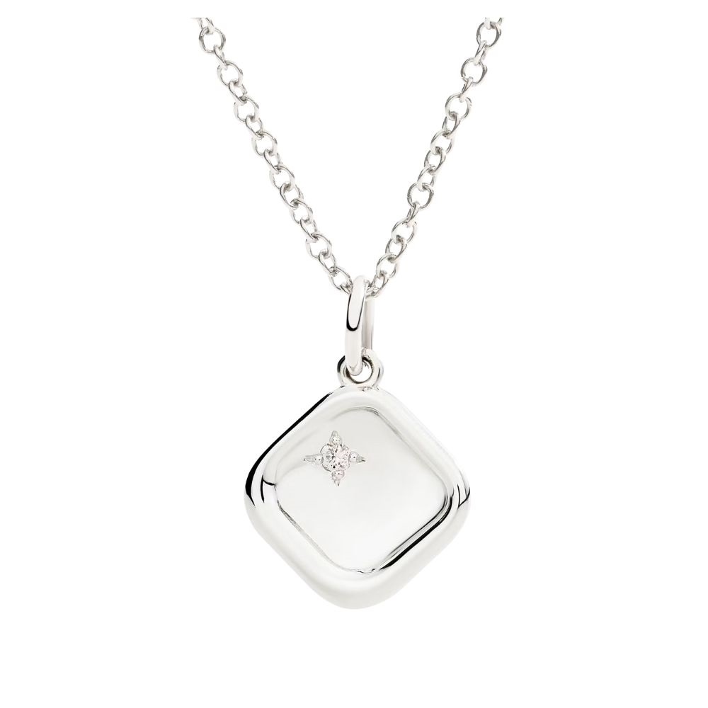 Ciondolo Sigillo Argento E Diamante