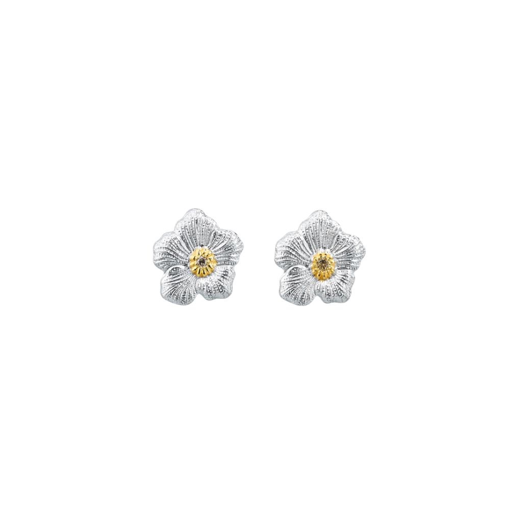 Orecchini Gardenia Diamanti Brown