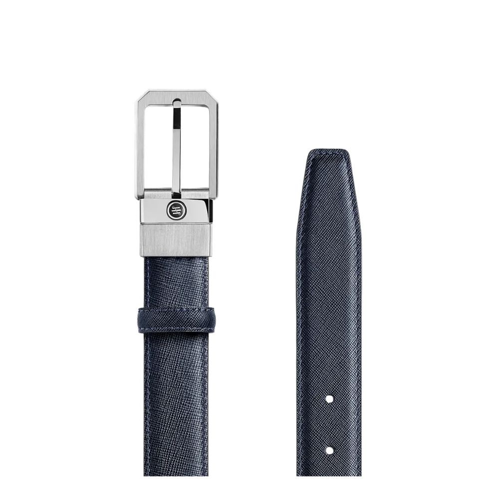 Cintura Seignet Saffiano Nera/blu