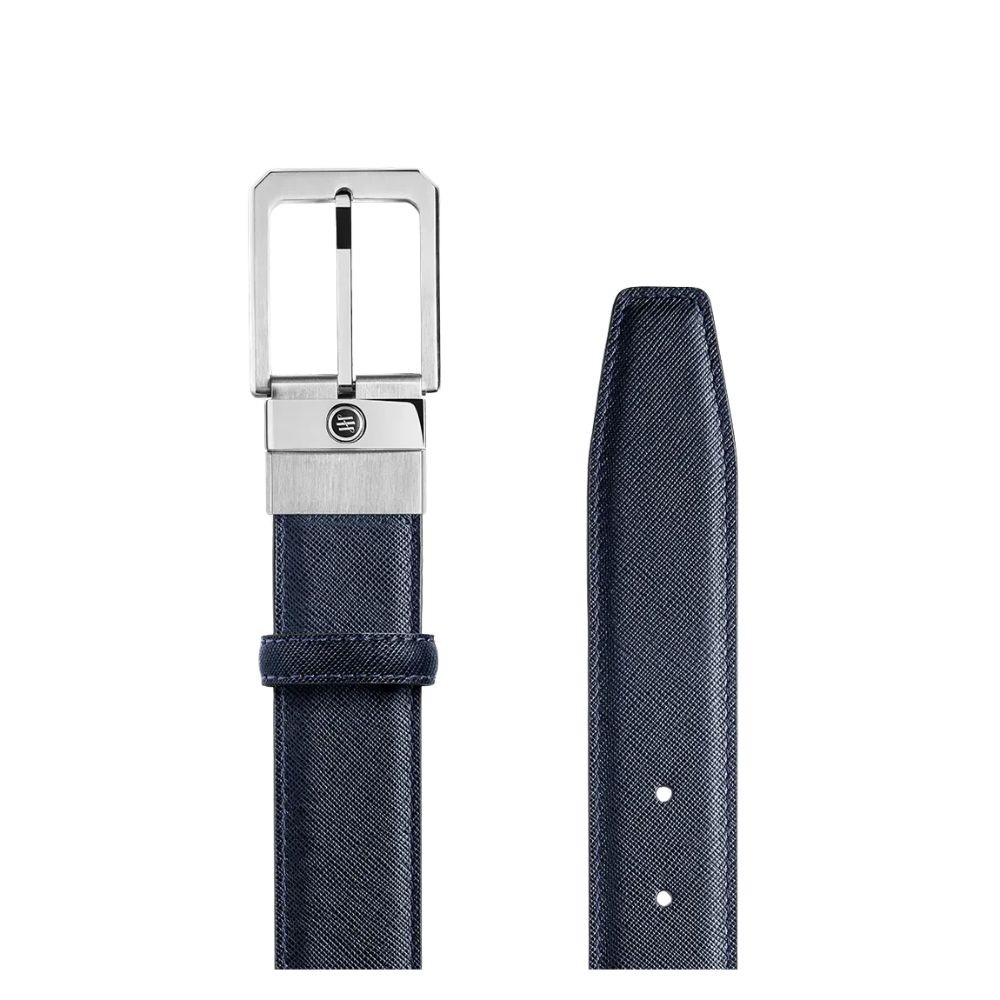 Cintura Seignet Saffiano Nera/blu