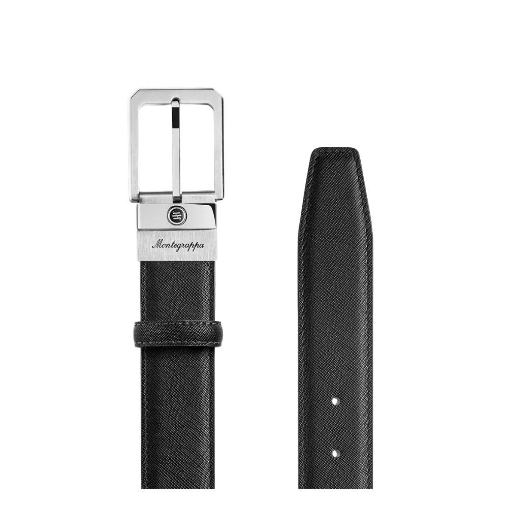 Cintura Seignet Saffiano Nera/blu