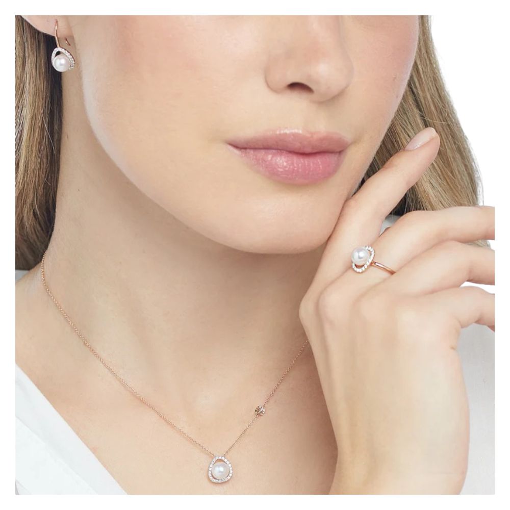 Pendente Con Catena Perla Akoya