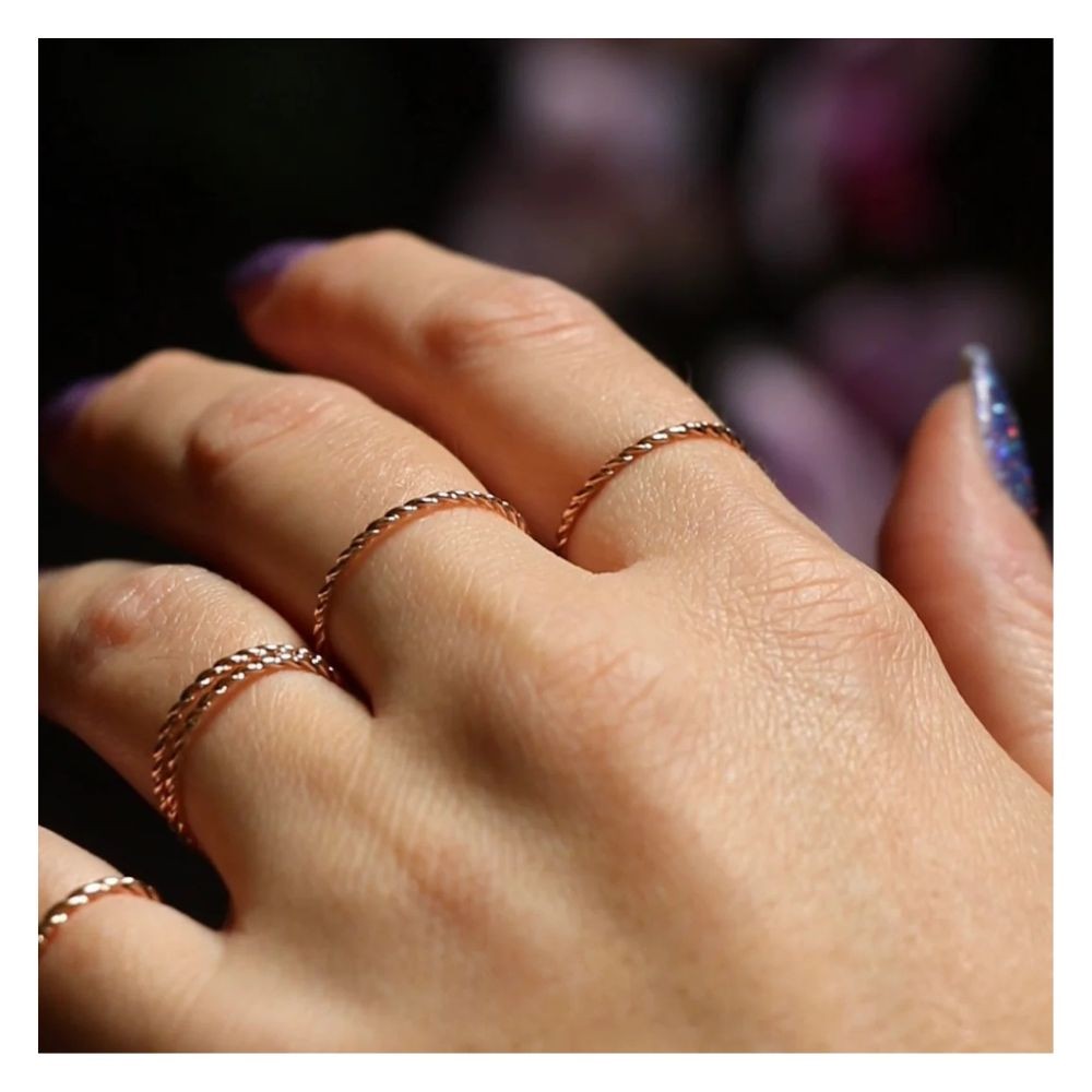 Anello Filo D'amore Intreccio